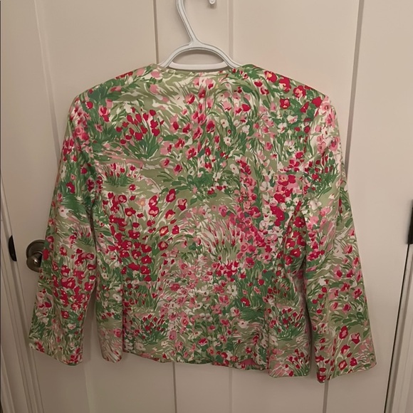 RAFAEL Pink and Green Floral Suit Jacket Vibrant Design, size 10 - Picture 8 of 8